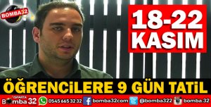 ÖĞRENCİLER 9 GÜN TATİL YAPACAK