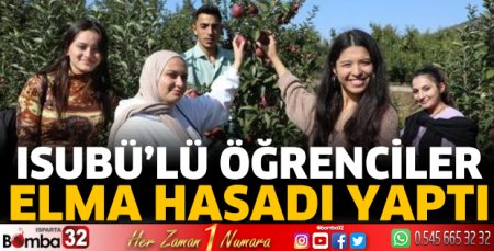 Öğrenciler elma hasadı yaptı