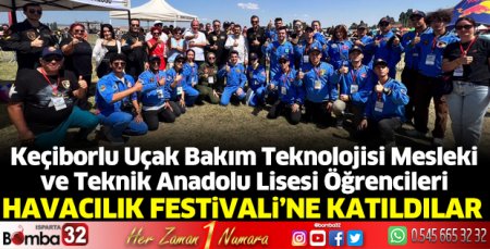 Öğrenciler Havacılık Festivali'ne katıldı
