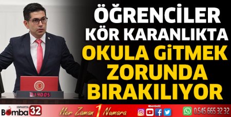 Öğrenciler kör karanlıkta okula gitmek zorunda bırakılıyor