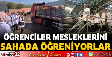 Öğrenciler mesleklerini sahada öğreniyorlar