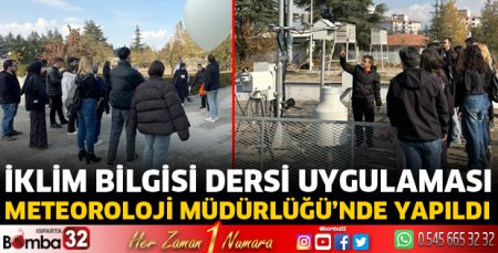 Öğrenciler Meteoroloji Müdürlüğü’nde
