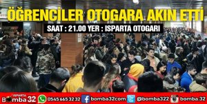 ÖĞRENCİLER OTOGARA AKIN ETTİ
