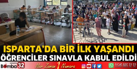 Öğrenciler sınavla kabul edildi