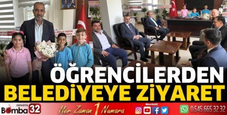 Öğrencilerden belediyeye ziyaret