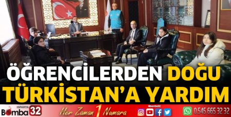 Öğrencilerden Doğu Türkistan’a yardım