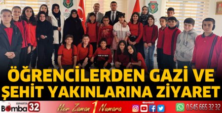Öğrencilerden gazi ve şehit yakınlarına ziyaret