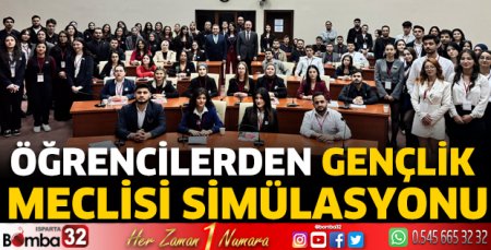 Öğrencilerden Gençlik Meclisi Simülasyonu