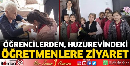 Öğrencilerden, huzurevindeki öğretmenlere ziyaret