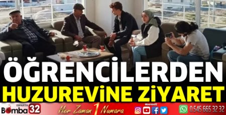 Öğrencilerden huzurevine ziyaret 