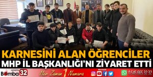 Öğrencilerden MHP İl Başkanlığı'na ziyaret