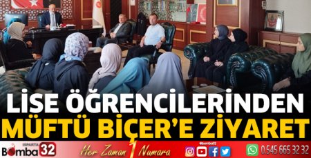 Öğrencilerden Müftü Biçer'e ziyaret
