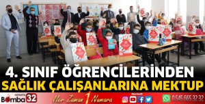 Öğrencilerden sağlık çalışanlarına mektup