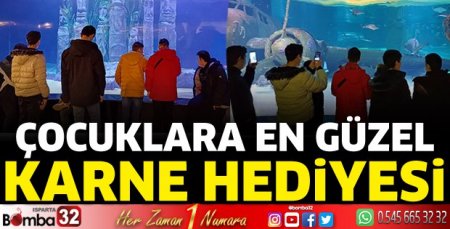 Öğrencilere en güzel karne hediyesi