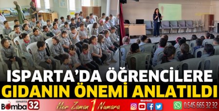 Öğrencilere gıdanın önemi anlatıldı