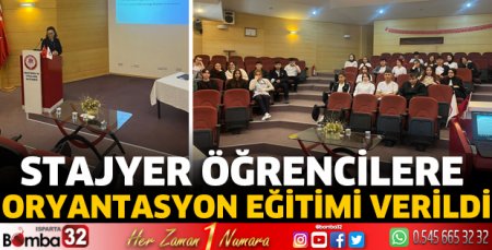 Öğrencilere oryantasyon eğitimi verildi