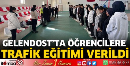 Öğrencilere trafik eğitimi verildi