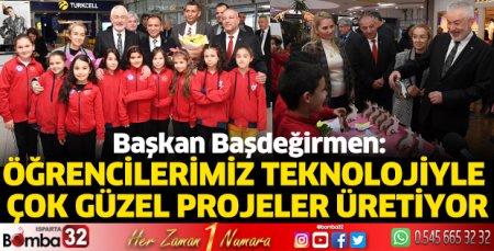 Öğrencilerimiz teknolojiyle çok güzel projeler üretiyor
