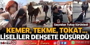 Öğrencilerin akıl almaz kavgası