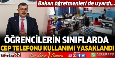 Öğrencilerin sınıflarda cep telefonu kullanımı yasaklandı