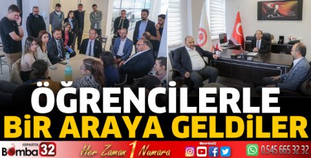 Öğrencilerle bir araya geldiler