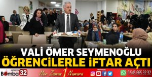 Öğrencilerle iftar açtı