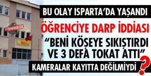 ÖĞRENCİYİ DARP ETTİ İDDİASI