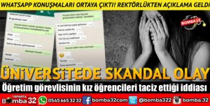 ÖĞRETİM GÖREVLİSİNİN KIZ ÖĞRENCİLERİ TACİZ ETTİĞİ İDDİASI