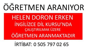 ÖĞRETMEN ARANIYOR!