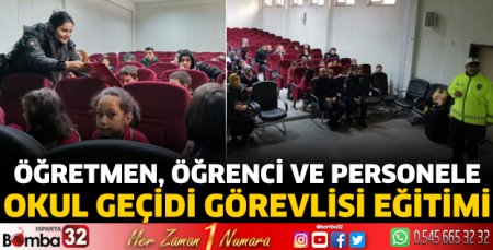 Öğretmen, öğrenci ve personele Okul Geçidi Görevlisi Eğitimi