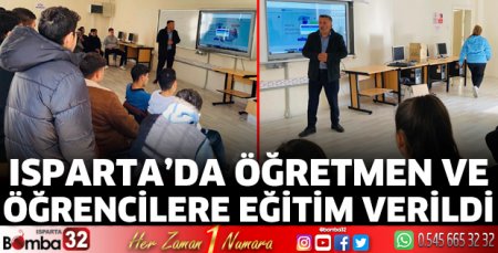 Öğretmen ve öğrencilere eğitim verildi
