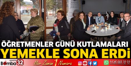 Öğretmenler Günü kutlamaları yemekle sona erdi