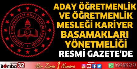 Öğretmenlikte yeni yönetmelik Resmi Gazete'de