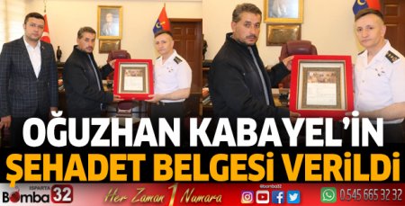 Oğuzhan Kabayel'in Şehadet Belgesi verildi