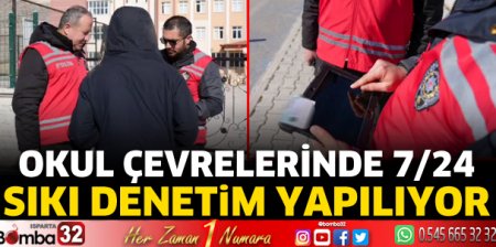 Okul çevrelerinde sıkı denetim yapılıyor 