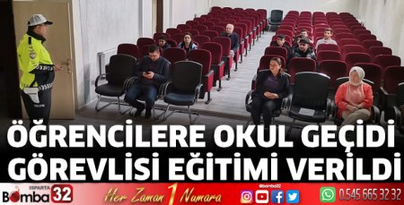 Okul Geçidi Görevlisi eğitimi verildi