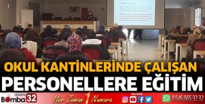 Okul kantinlerinde çalışan personellere eğitim