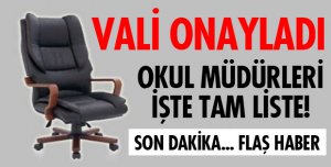 OKUL MÜDÜRLERİ DEĞİŞTİ