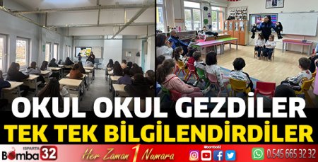 Okul okul gezdiler