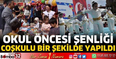 Okul Öncesi Şenliği coşkulu bir şekilde yapıldı