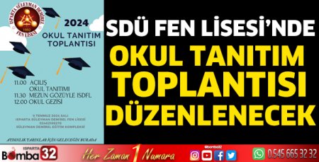 Okul tanıtım toplantısı düzenlenecek