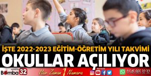 Okullar açılıyor