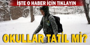 OKULLAR TATİL EDİLDİ Mİ?