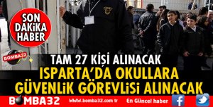 İŞKUR İl MÜDÜRLÜĞÜ OKULLARA 27 ÖZEL GÜVENLİK ALINACAK