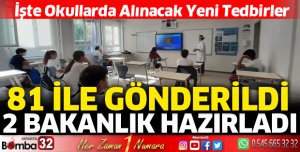 Okullarda alınacak tedbirler