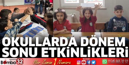 Okullarda dönem sonu etkinlikleri