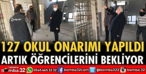 OKULLARDA ONARIM ÇALIŞMALARI TAMAMLANDI