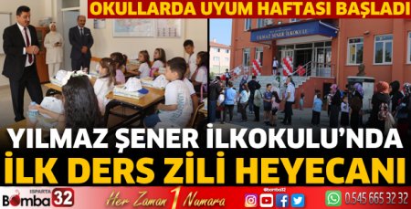 Okullarda uyum haftası başladı
