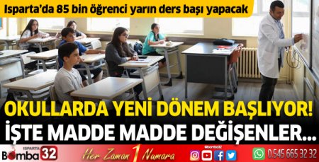 Okullarda yeni dönem başlıyor! İşte madde madde değişenler...