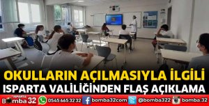 Okulların açılmasıyla ilgili açıklama